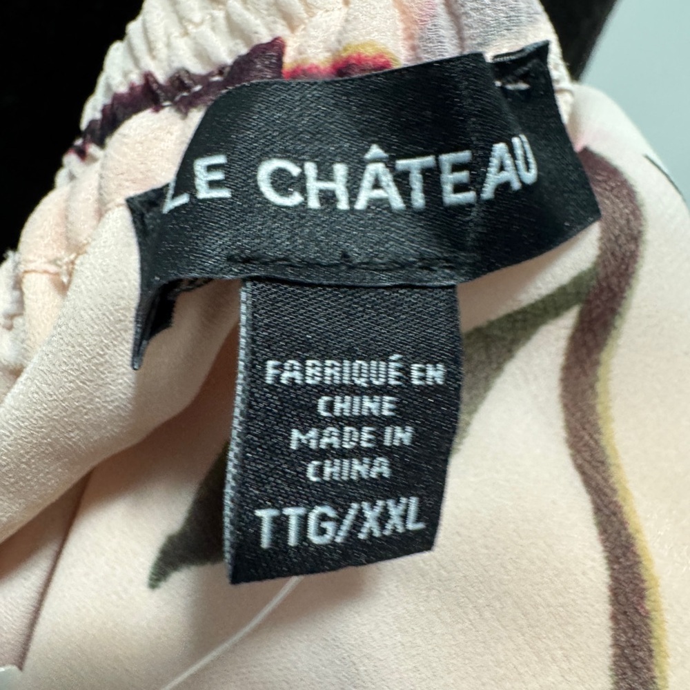 Le Chateau Floral Off Shoulder Blouse Pink - Picture 5 of 13
